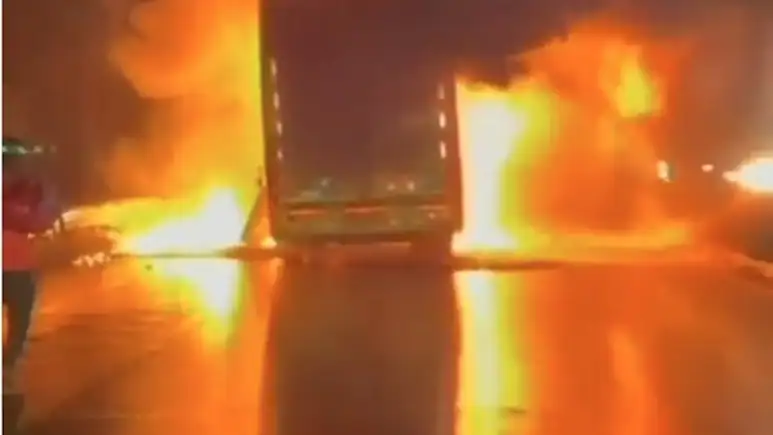 11 Dead As Hyderabad-Bengaluru Bus Catches Fire, More Casualties Feared