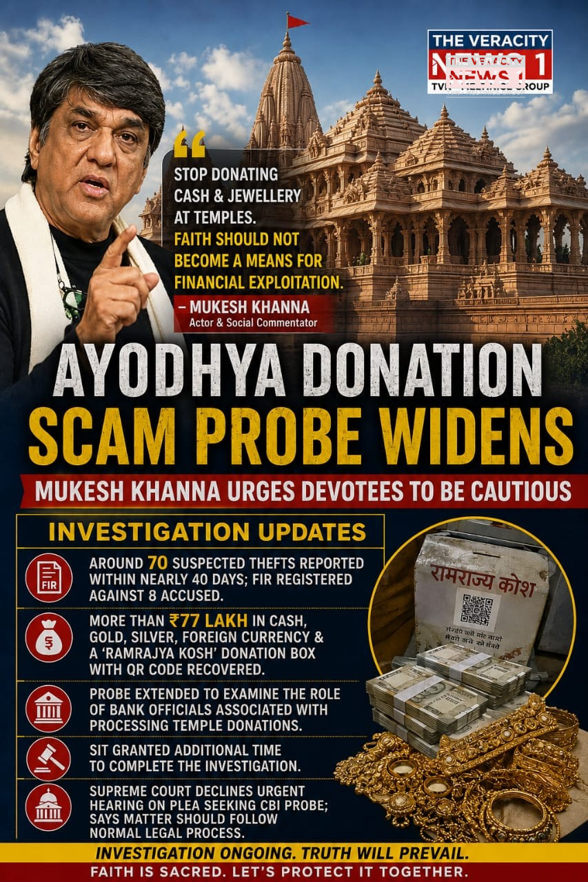 'Stop Donating Cash & Jewellery': Mukesh Khanna's Appeal as Ayodhya Donation Probe Widens